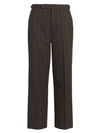 Marc Jacobs Runway Multi-stripe Straight-leg Wool Pants In Brown Multi