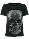 Philipp Plein Embellished Skull T-shirt - Black