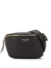 Kate Spade Medium Polly Leather Belt Bag In Black