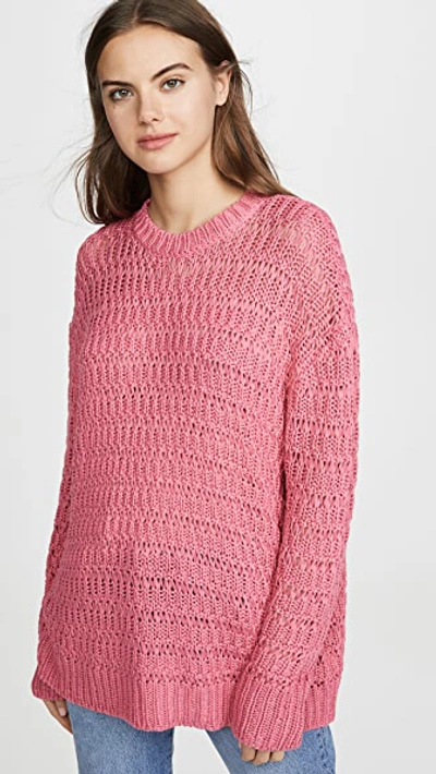Anine Bing Juliette Sweater In Pink