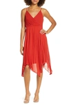 Ali & Jay Bay Club Sleeveless Midi Dress In Burnt Red