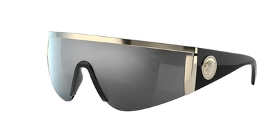 Versace Man Sunglasses Ve2197 In Grey Mirror Black