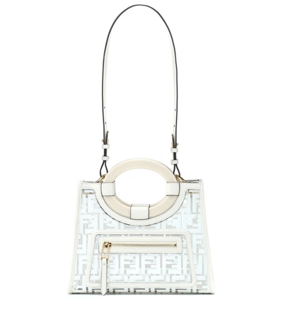 Fendi Transparent & White Pu Small Runaway Tote