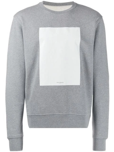 Maison Margiela Contrast Panel Sweatshirt In Grey