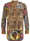 Pierre-louis Mascia Mixed-print Shirt In Multicolour