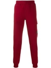 C.p. Company Security Tag Track Pants In Red