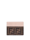 Fendi Ff Card Holders In Brown