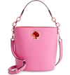 Kate Spade Suzy Small Leather Bucket Bag - Pink In Hibiscus Tea
