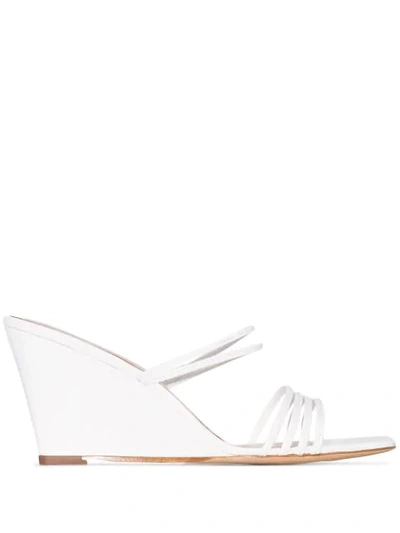 Kalda Simon 70mm Wedge Sandals In White