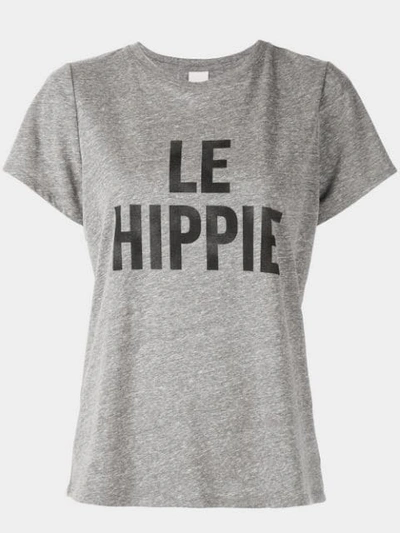 Cinq À Sept Le Hippie T-shirt In Heather Grey/black