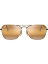 Ray Ban Caravan Sunglasses In Gold