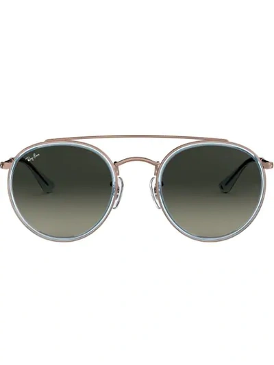 Ray Ban Double-bridge Sunglasses In Pink