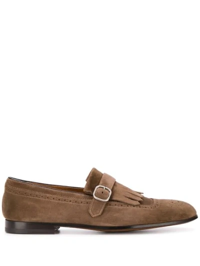 Doucal's Fringed Loafers - Neutrals