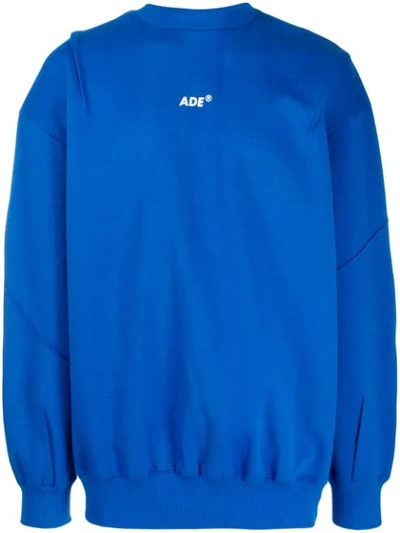 Ader Error Oversized Sweater In Blue