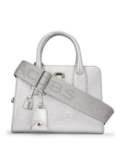 Marc Jacobs Small Big Shot Tote In Silver