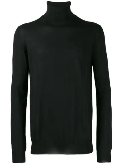 Lanvin Turtleneck Jumper In Black