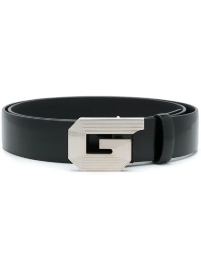 Givenchy Logo Plaque Belt In Black