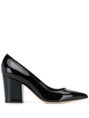 Sergio Rossi Black Patent Leather Pumps