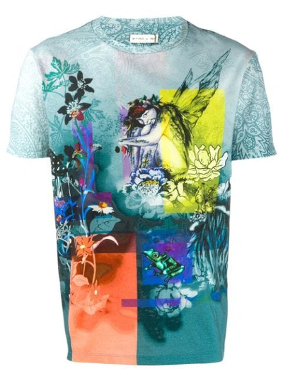 Etro Graphic Print T-shirt In Blue