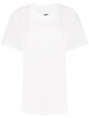 Mm6 Maison Margiela Contrast Print T-shirt - White