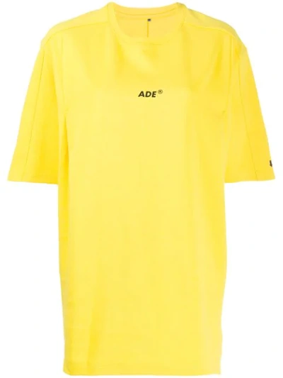 Ader Error Oversized T-shirt - Yellow