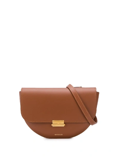 Wandler Anna Leather Belt Bag In Brown