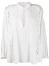 Iro Felicia Laced Blouse In White