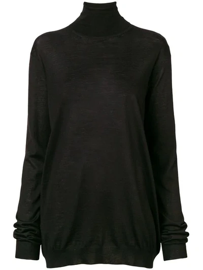 Prada Gerippter Rollkragenpullover In Black