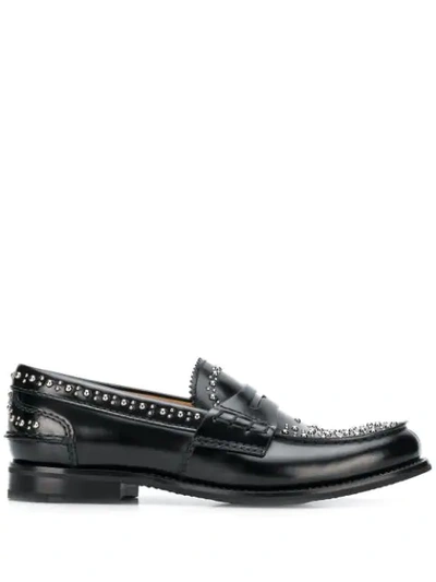 Church's Studded Loafers In Black