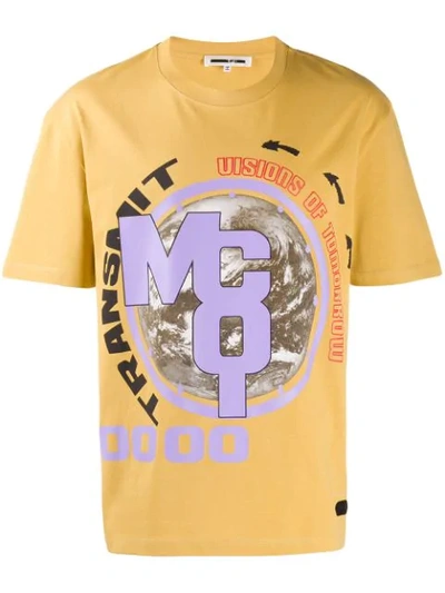 Mcq By Alexander Mcqueen Visions Graphic Print T-shirt In Yellow