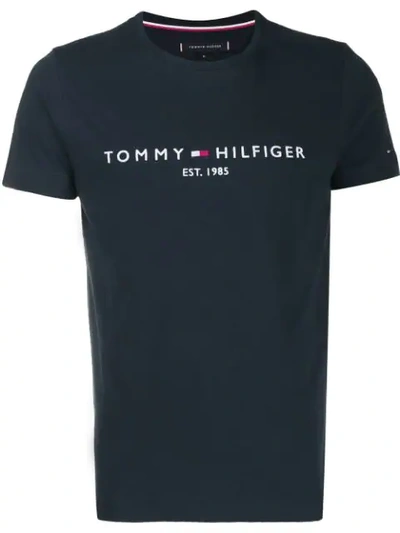 Tommy Hilfiger Short Sleeved T-shirt In Blue