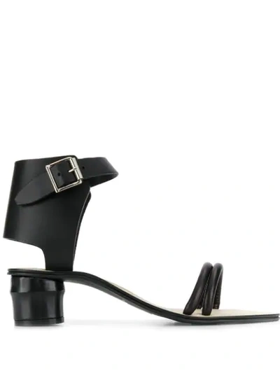 Rebecca Minkoff Block Heel Sandals In Black