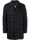 Herno Quilted Puffer Coat In Blue
