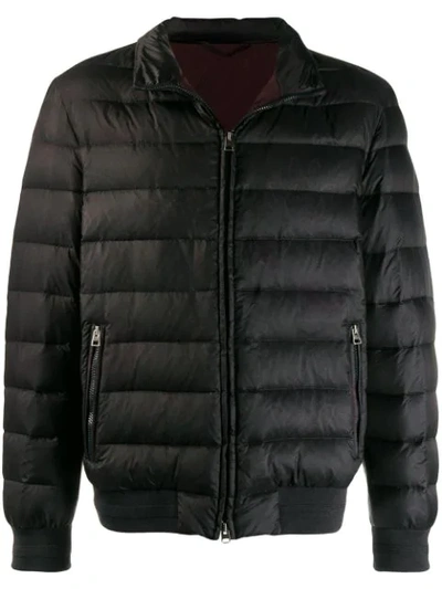 Etro Zipped Padded Jacket In Black