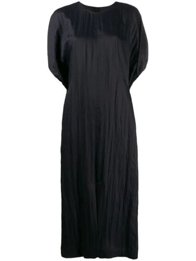 Jil Sander Oversized Shift Dress In Black