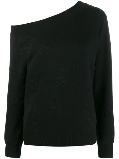 Mcq By Alexander Mcqueen Swallow Logo Sweater In Black