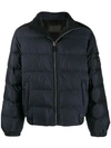 Prada Zipper Feather Down Puffer Jacket - Blue