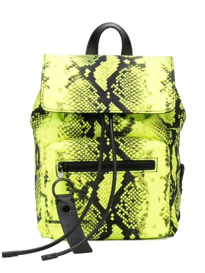 Off-white Snake Effect Mini Backpack - Yellow