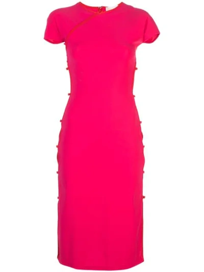 Marcia Tchikiboum Cut-out Side Dress In Pink