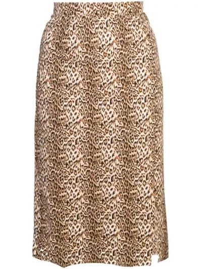 Marcia Print Skirt In Brown