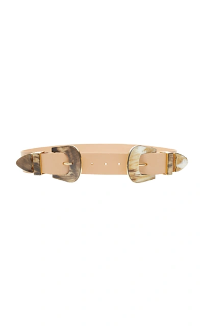 Johanna Ortiz Leather Belt In Neutral