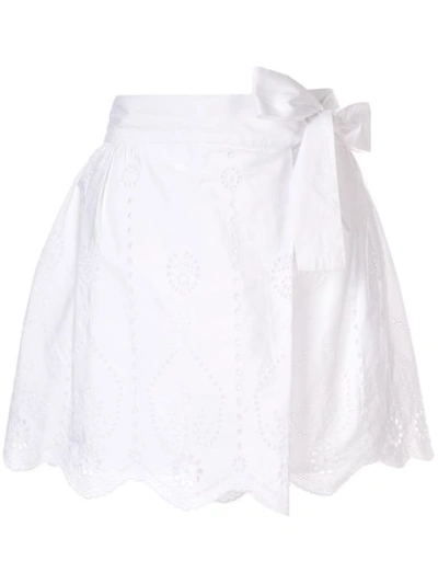 tynd royalty Mariner Sir The Label Delilah Broderie Anglaise Cotton Mini Wrap Skirt In White |  ModeSens
