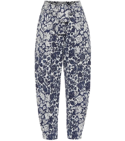 Ulla Johnson Storm Stretch High-rise Straight-leg Jeans In Floral Patchwork