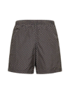 Alexander Mcqueen Black Skull Pattern Swim Shorts