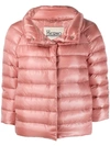 Herno High-neck Down Jacket In Pink