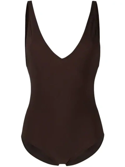 Totême Toteme Reversible Swimsuit - Brown