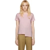 Loewe Asymmetric Embroidered Cotton-jersey T-shirt In 7840 Plpink