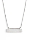 Kendra Scott Leanor Pendant Necklace In Iridescent Drusy/ Silver