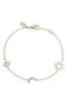 Anzie Women's Celestial White Topaz & 14k Yellow Gold Bracelet