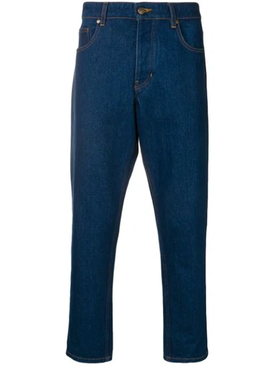 Ami Alexandre Mattiussi Carrot Fit 5 Pockets Jeans In Blue